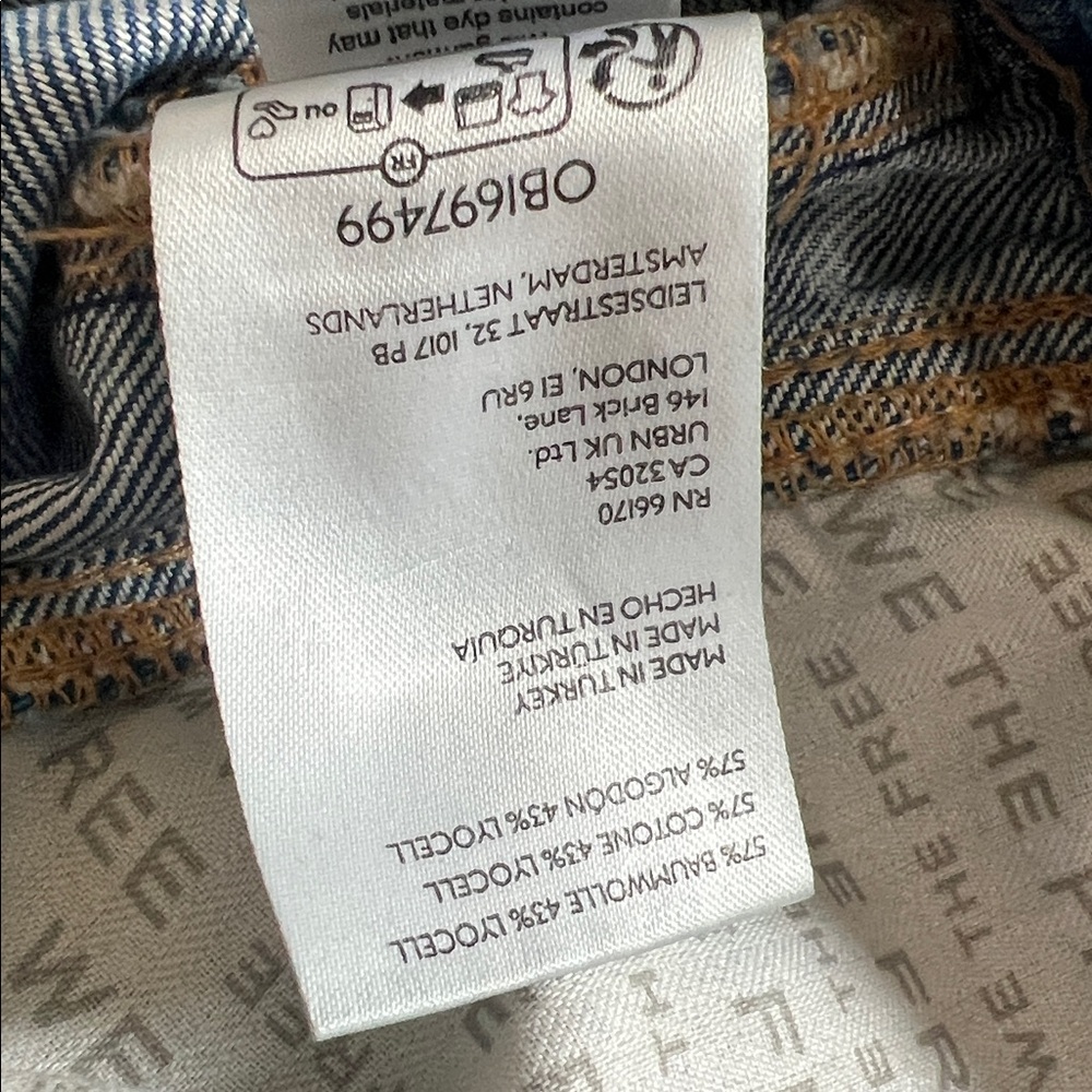 We The Free Good Luck Mid Rise Barrel Jeans Sz 32 - Picture 9 of 12